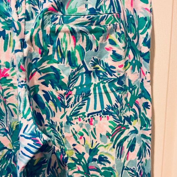 Lilly Pulitzer Tropical Emora Cabana Pant Mid Rise Cocktail Woman Size Medium - Picture 7 of 14